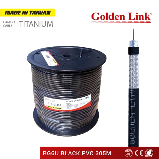 COAXIAL CABLE, CAMERA CABLE RG6/U MADE IN TAIWAN 305M