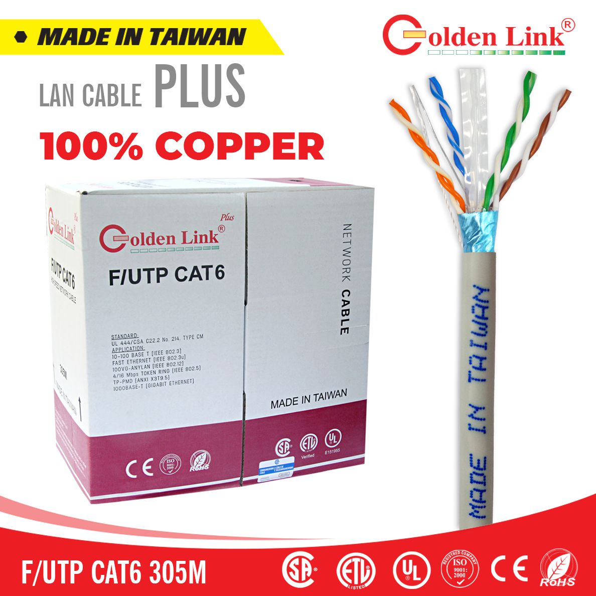 cáp mạng cat6 golden link