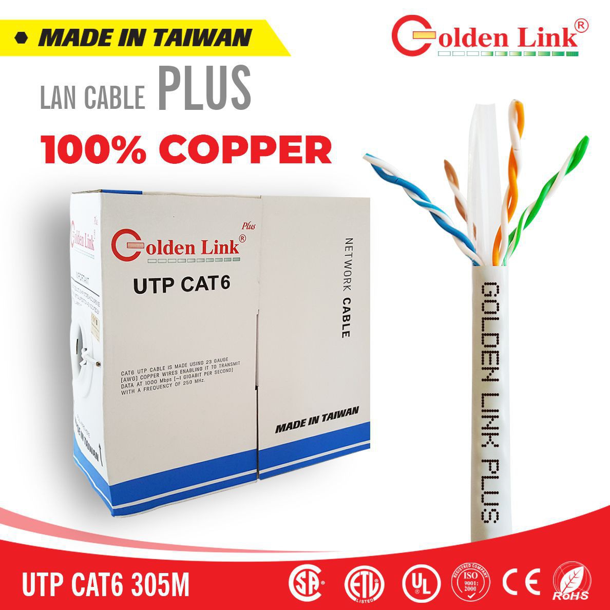 cáp mạng cat5e golden link